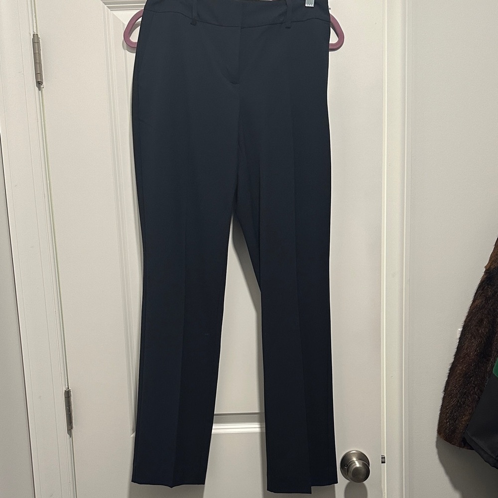 Ann Taylor Factory Women's Navy Straight Leg Pants